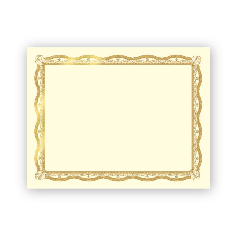 Geographics Heavyweight Certificates  8-1/2"" x 11""  Gold Foil  Pack Of 12 - Image 2